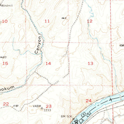 United States Geological Survey Ayer, WA (1948, 62500-Scale) digital map