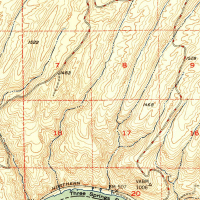 United States Geological Survey Ayer, WA (1950, 62500-Scale) digital map