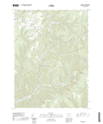 United States Geological Survey Ayers Hill, PA (2023, 24000-Scale) digital map