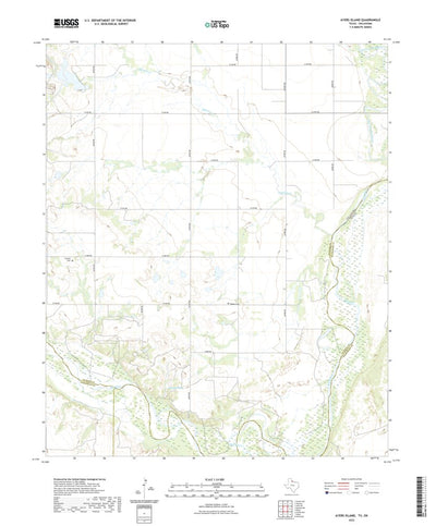 United States Geological Survey Ayers Island, TX (2022, 24000-Scale) digital map