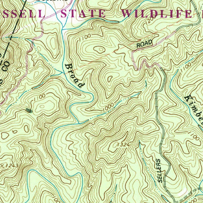 United States Geological Survey Ayersville, GA (1964, 24000-Scale) digital map