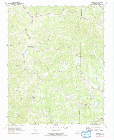 United States Geological Survey Ayersville, NC (1971, 24000-Scale) digital map