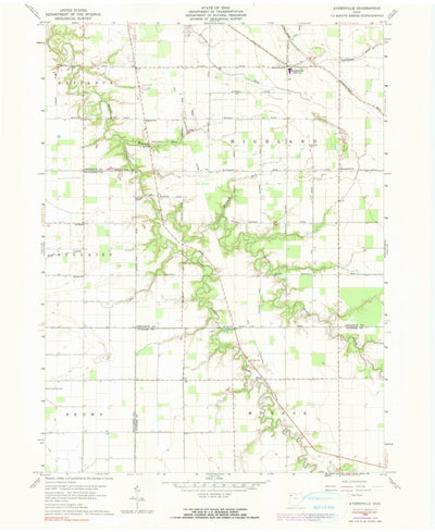 United States Geological Survey Ayersville, OH (1960, 24000-Scale) digital map