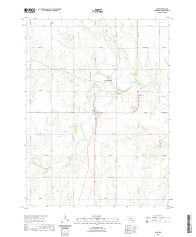 United States Geological Survey Ayr, NE (2021, 24000-Scale) digital map