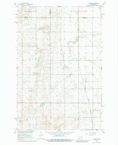 United States Geological Survey Ayr NW, ND (1967, 24000-Scale) digital map