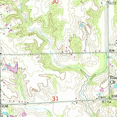 United States Geological Survey Azalia, IN (1957, 24000-Scale) digital map