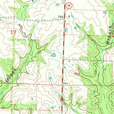United States Geological Survey Azen, MO-IA (1970, 24000-Scale) digital map
