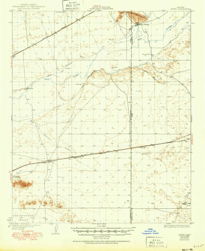 United States Geological Survey Aztec, AZ (1929, 62500-Scale) digital map