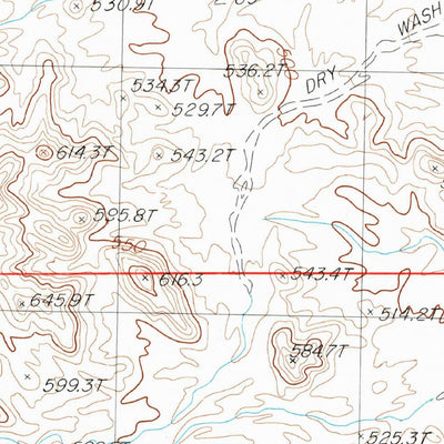 United States Geological Survey Aztec Mines, CA (1983, 24000-Scale) digital map