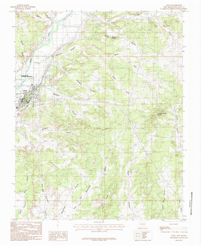 United States Geological Survey Aztec, NM (1985, 24000-Scale) digital map