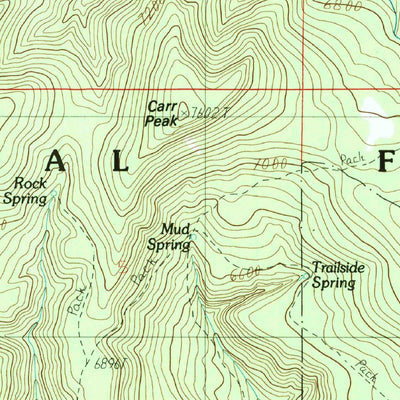 United States Geological Survey Aztec Peak, AZ (1986, 24000-Scale) digital map