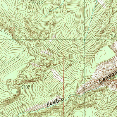 United States Geological Survey Aztec Peak, AZ (1986, 24000-Scale) digital map