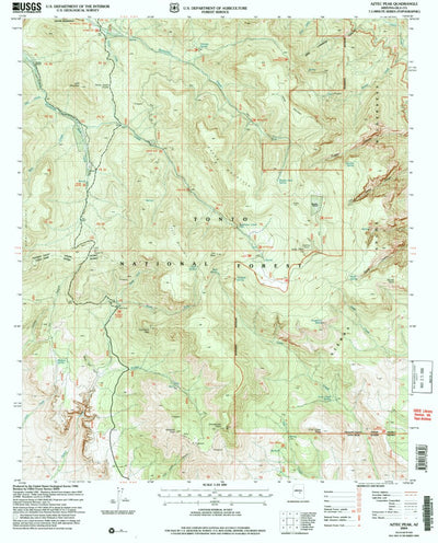 United States Geological Survey Aztec Peak, AZ (2004, 24000-Scale) digital map