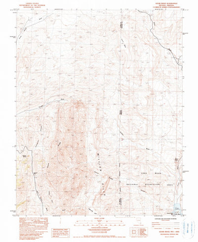 United States Geological Survey Azure Ridge, NV-AZ (1983, 24000-Scale) digital map