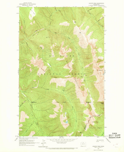 United States Geological Survey Azurite Peak, WA (1963, 24000-Scale) digital map