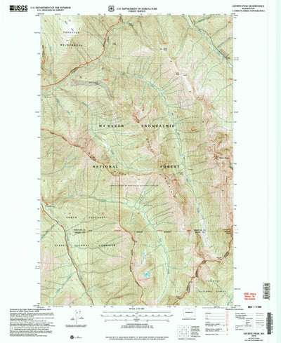 United States Geological Survey Azurite Peak, WA (2002, 24000-Scale) digital map