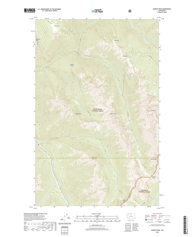 United States Geological Survey Azurite Peak, WA (2020, 24000-Scale) digital map