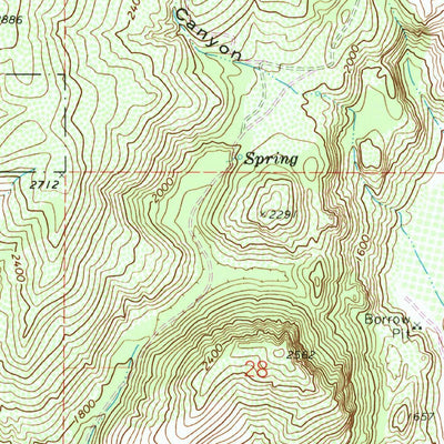 United States Geological Survey Azwell, WA (1968, 24000-Scale) digital map