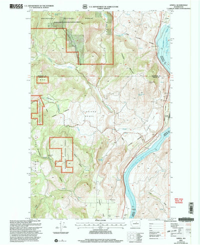 United States Geological Survey Azwell, WA (2001, 24000-Scale) digital map