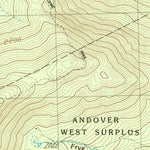 United States Geological Survey B Pond, ME (1984, 24000-Scale) digital map