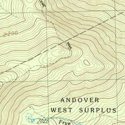 United States Geological Survey B Pond, ME (1984, 24000-Scale) digital map