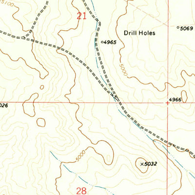 United States Geological Survey B T Ranch, NM (1975, 24000-Scale) digital map