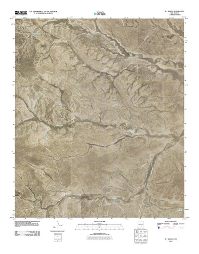 United States Geological Survey B T Ranch, NM (2010, 24000-Scale) digital map