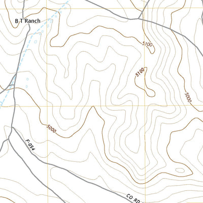 United States Geological Survey B T Ranch, NM (2020, 24000-Scale) digital map