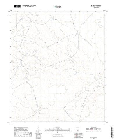 United States Geological Survey B T Ranch, NM (2023, 24000-Scale) digital map