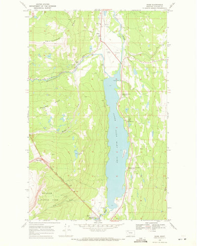 United States Geological Survey Babb, MT (1968, 24000-Scale) digital map