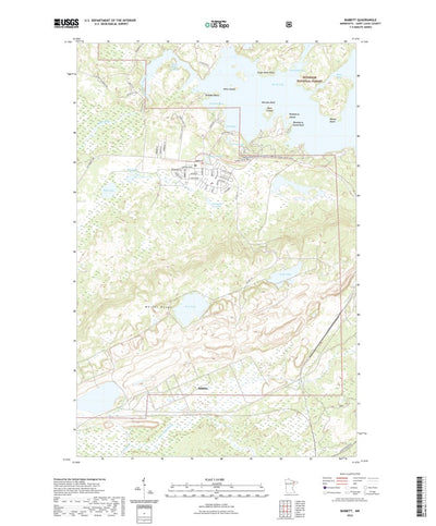 United States Geological Survey Babbitt, MN (2022, 24000-Scale) digital map