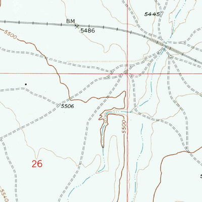 United States Geological Survey Babbitt Wash, AZ (1968, 24000-Scale) digital map