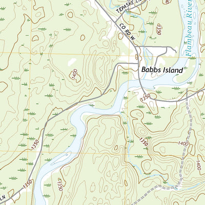 United States Geological Survey Babbs Island, WI (2022, 24000-Scale) digital map