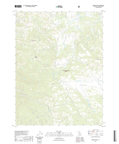 United States Geological Survey Babcock Peak, CA (2021, 24000-Scale) digital map