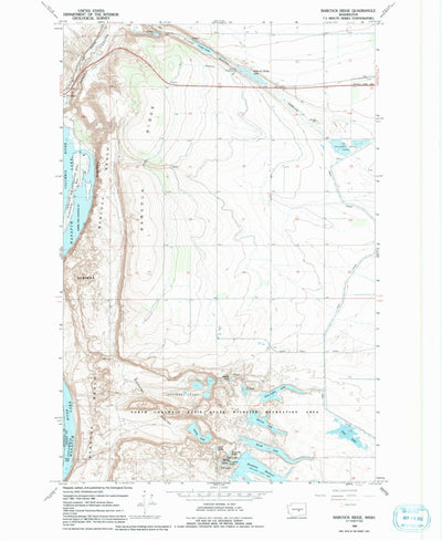 United States Geological Survey Babcock Ridge, WA (1966, 24000-Scale) digital map