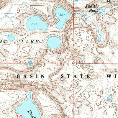 United States Geological Survey Babcock Ridge, WA (1966, 24000-Scale) digital map