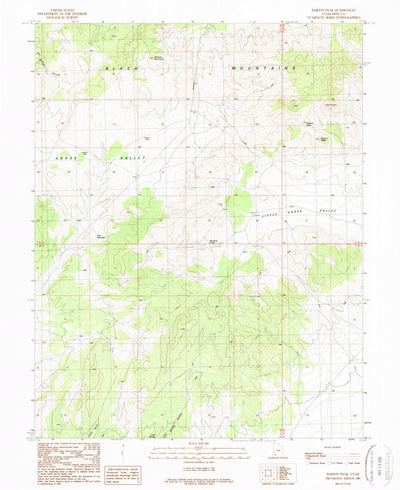 United States Geological Survey Baboon Peak, UT (1989, 24000-Scale) digital map