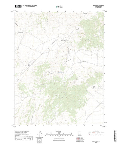 United States Geological Survey Baboon Peak, UT (2023, 24000-Scale) digital map
