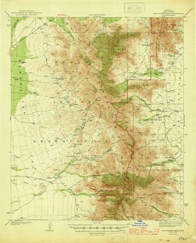 United States Geological Survey Baboquivari Peak, AZ (1944, 62500-Scale) digital map