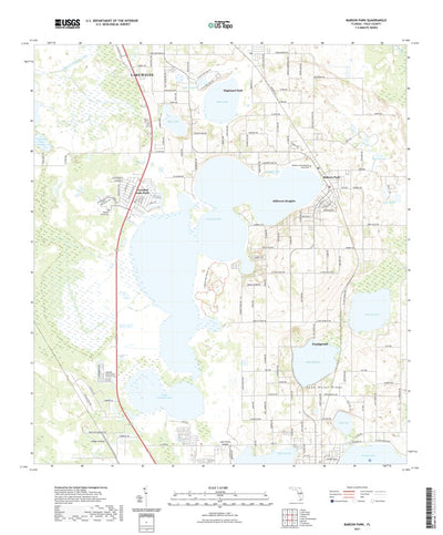 United States Geological Survey Babson Park, FL (2021, 24000-Scale) digital map
