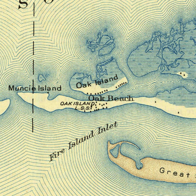 United States Geological Survey Babylon, NY (1903, 62500-Scale) digital map