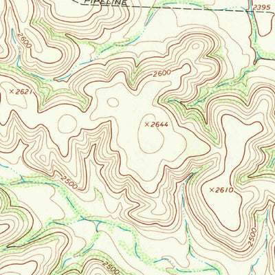 United States Geological Survey Bachelor Hill, TX (1967, 24000-Scale) digital map