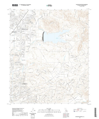 United States Geological Survey Bachelor Mountain, CA (2021, 24000-Scale) digital map