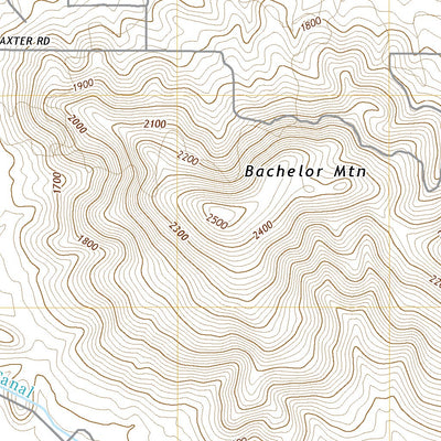 United States Geological Survey Bachelor Mountain, CA (2021, 24000-Scale) digital map