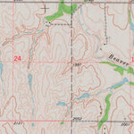 United States Geological Survey Bachelors Run, KS (1973, 24000-Scale) digital map