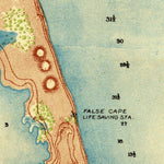 United States Geological Survey Back Bay, VA-NC (1916, 62500-Scale) digital map