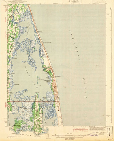 United States Geological Survey Back Bay, VA-NC (1943, 62500-Scale) digital map