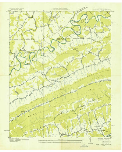 United States Geological Survey Back Valley, TN-VA (1935, 24000-Scale) digital map