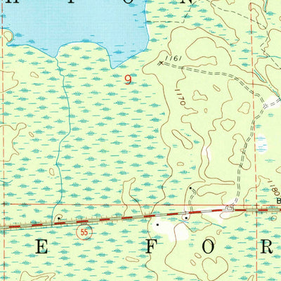 United States Geological Survey Backus Lake, MI (1963, 24000-Scale) digital map