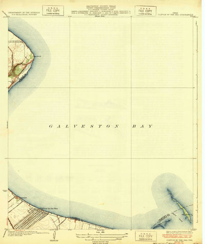 United States Geological Survey Bacliff, TX (1932, 31680-Scale) digital map